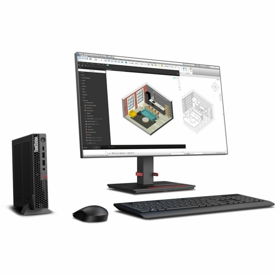 Lenovo ThinkStation P3 30H00078US Workstation - 1 Core i5 14th Gen i5-14500 - vPro Technology - 32 GB - 1 TB SSD - Tiny - Black