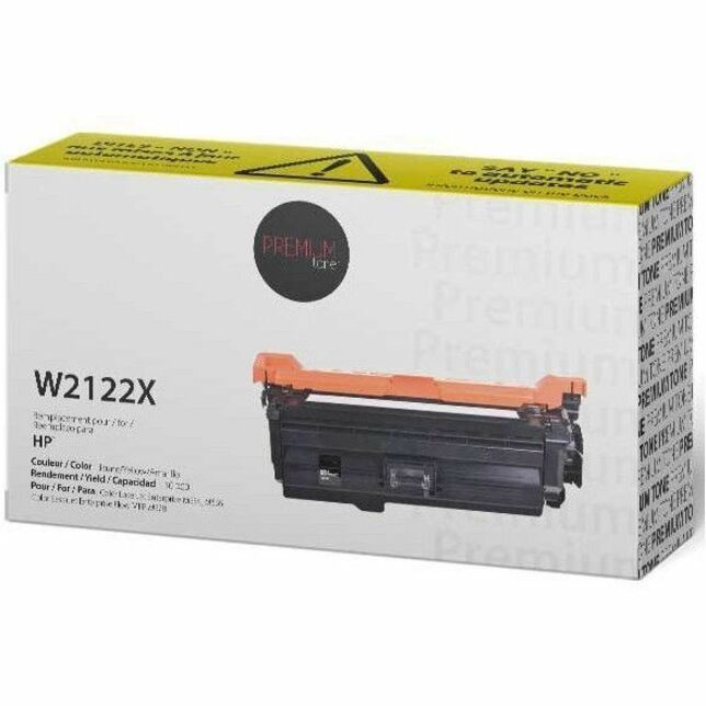 Premium Tone Laser Toner Cartridge W2122X - Yellow - 1 Each