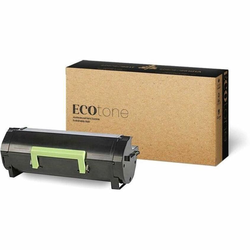 Ecotone Remanufactured Laser Toner Cartridge 55B1H00 - Black - 1 Each