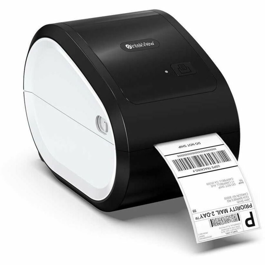 IntekView TLP200 Visitor Management, Courier Service, Lab Direct Thermal Printer - Monochrome - Label Print - Bluetooth - Black, Beige