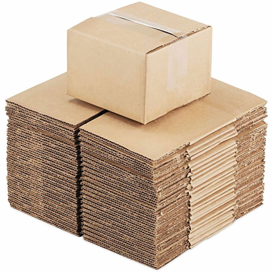 Universal Shipping Case - External Dimensions: 18" Length x 12" Width x 6" Height - Flap Closure - Corrugated Kraft - Brown Kraft - 25 / Bundle