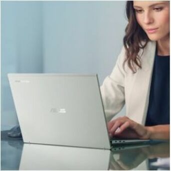 ASUS Chromebook Plus CX5403CMA-DB562-T silver 14-inch WQXGA touchscreen laptop — alternate view 1
