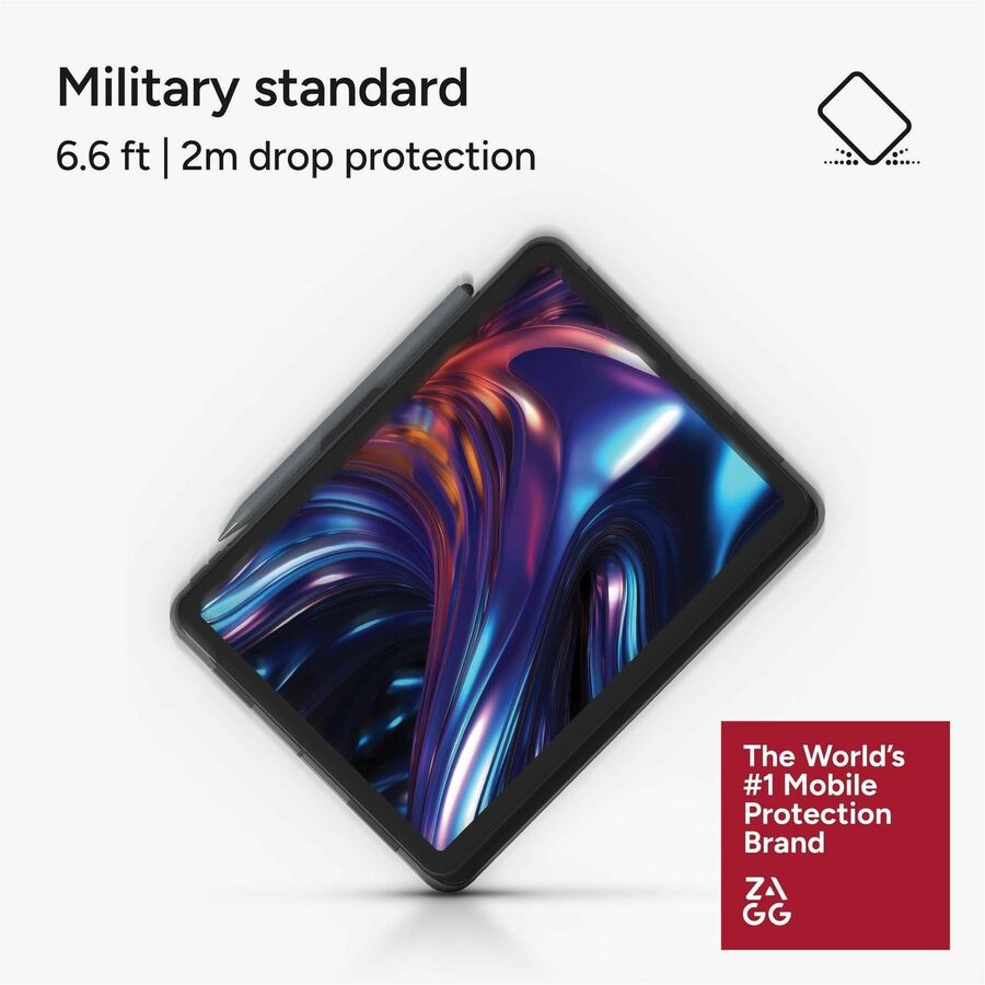 ZAGG - Étui pour clavier/housse Pro Keys 2 (Folio) pour 10,9 po à 11 po Apple iPad Air (4e g&eacute;n&eacute;ration), iPad Air (5&egrave;me g&eacute;n&eacute;ration) Tablette - Noir