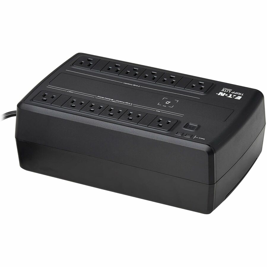 Eaton Tripp Lite Series 750VA 450W 120V Line-Interactive Cloud-Connected UPS with Remote Monitoring, 12 NEMA 5-15R Outlets (6 Surge + 6 Surge and Battery Backup), 5-15P Plug, Desktop