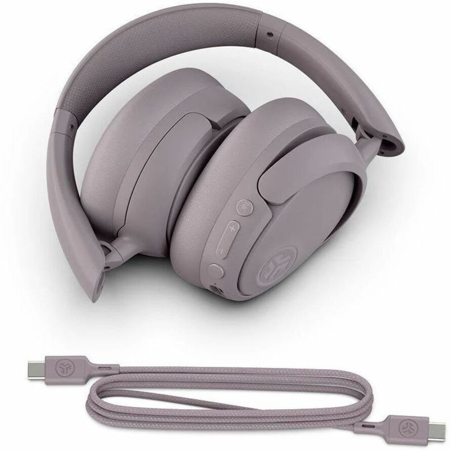 JLab Audio JBuds Lux ANC wireless over-ear headphones in rose finish — alternate view 1