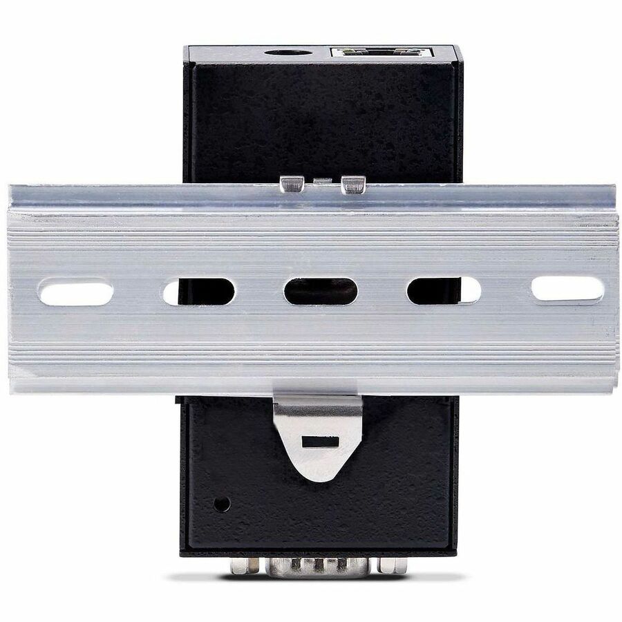 StarTech 1-Port Serial to Ethernet Adapter, IP Serial Device Server For RS232 Devices, Wall/DIN Rail Mount, LAN To DB9 Converter, TAA