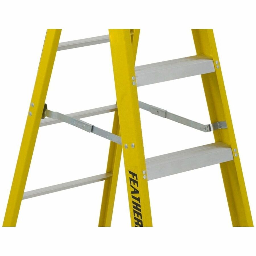 Featherlite 6904 4' Extra-Heavy Duty Fiberglass Stepladder