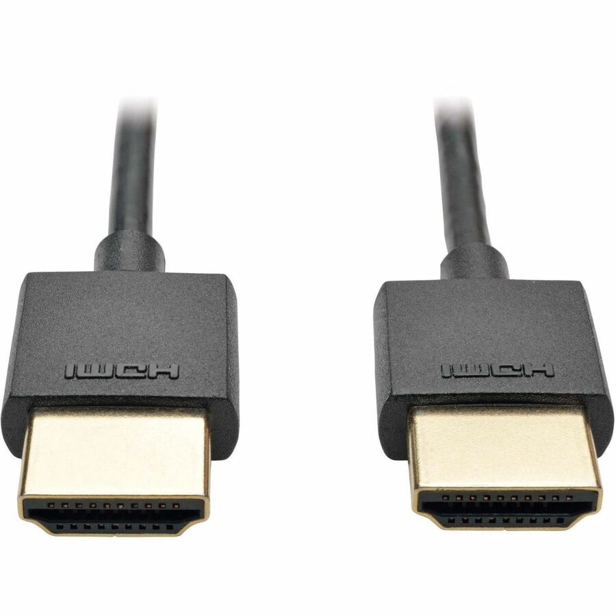 Eaton Tripp Lite Series Slim High-Speed HDMI Cable with Ethernet and Digital Video with Audio, UHD 4K 60 Hz (M/M), Black, 10 ft. (3.1 m)