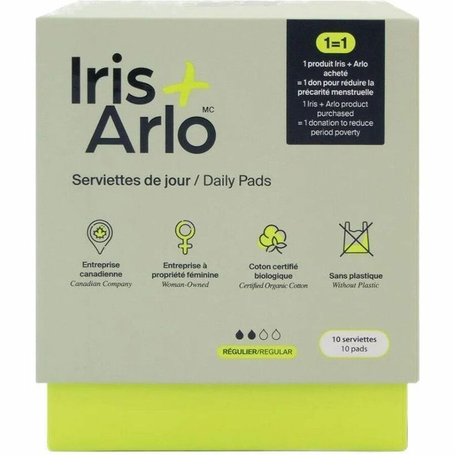 Serviettes hygi&eacute;niquesServiettes à ailettes standards Iris & Arlo - Iris + Arlo