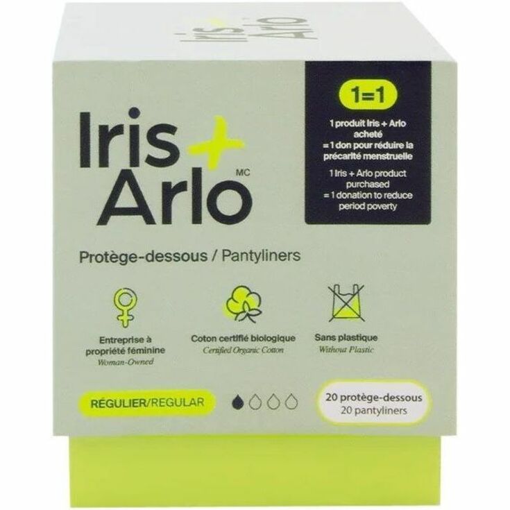 Iris + Arlo 100% Organic Cotton Pantyliners