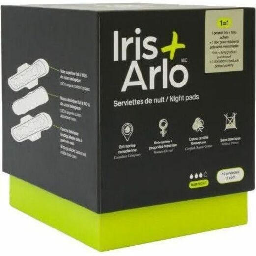 Iris + Arlo 100% Organic Cotton Night Pads