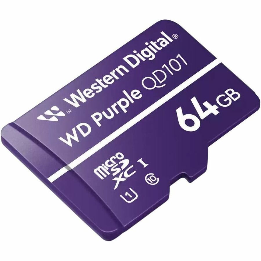 WD Purple 64 GB Class 10/UHS-I (U1) microSDXC - 3 Year Warranty