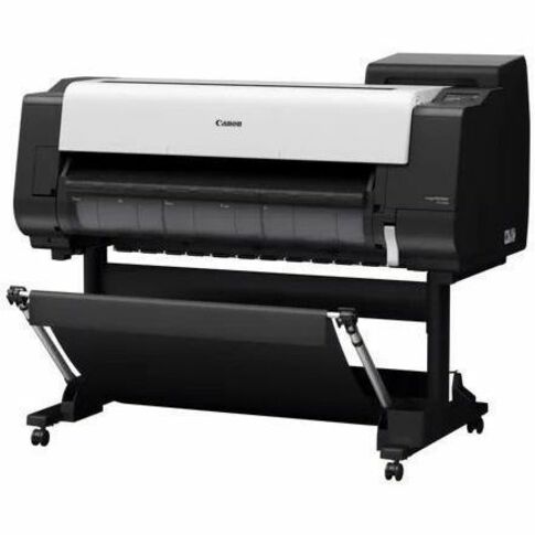 Canon TX-3200 36-inch large-format printer with basket for CAD drawings and technical output — alternate view 1