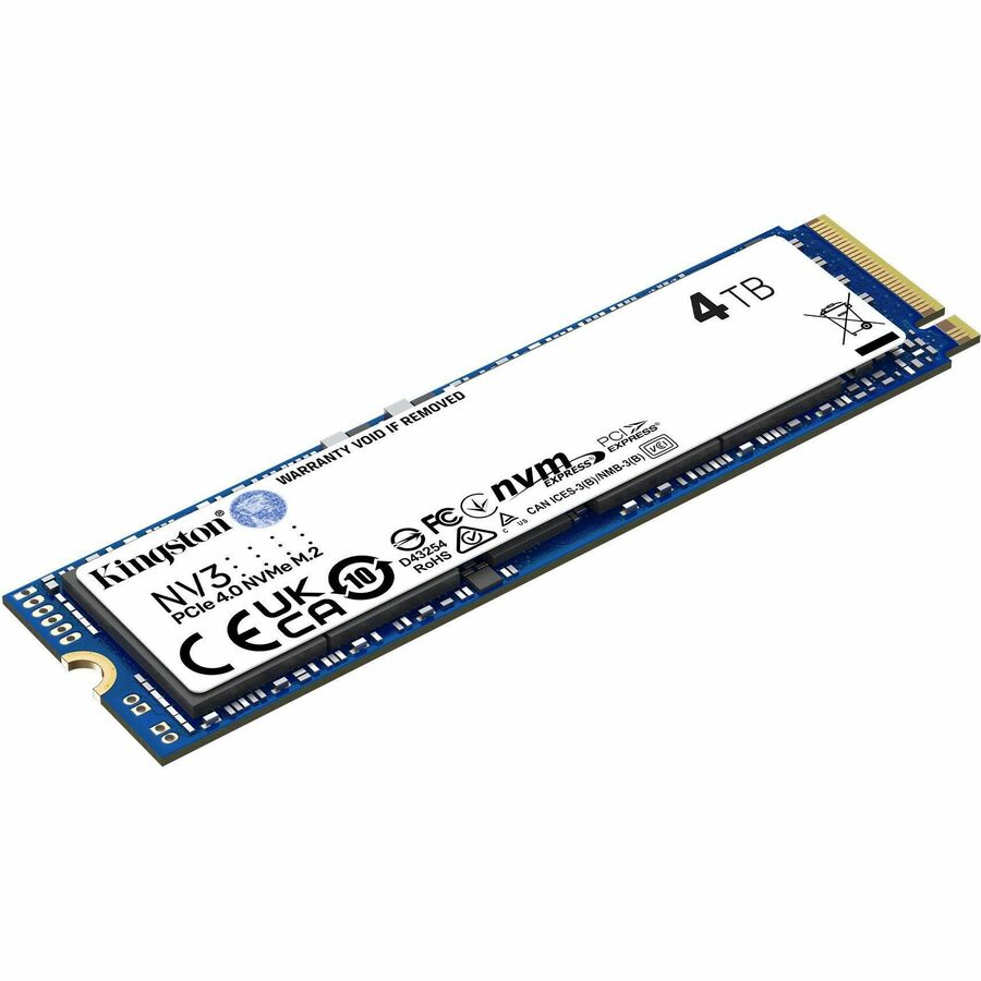 Kingston NV3 4 TB Solid State Drive - M.2 2280 Internal - PCI Express NVMe (PCI Express NVMe 4.0 x4)