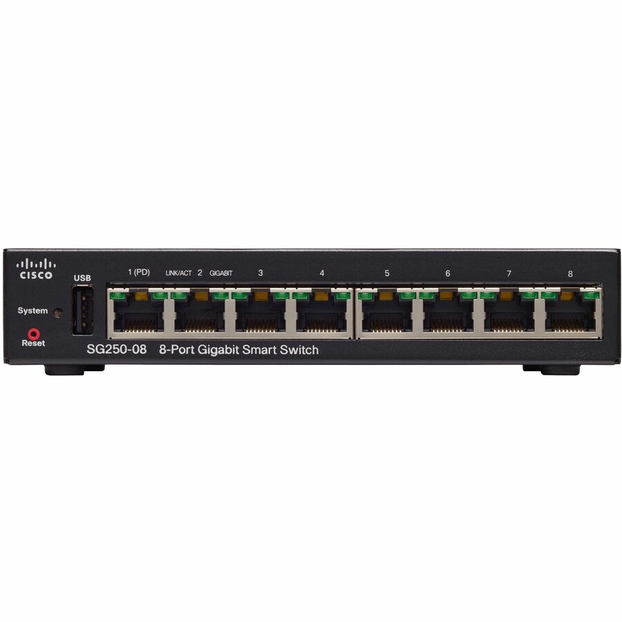 Cisco SG250-08 8-Port Gigabit Smart Switch