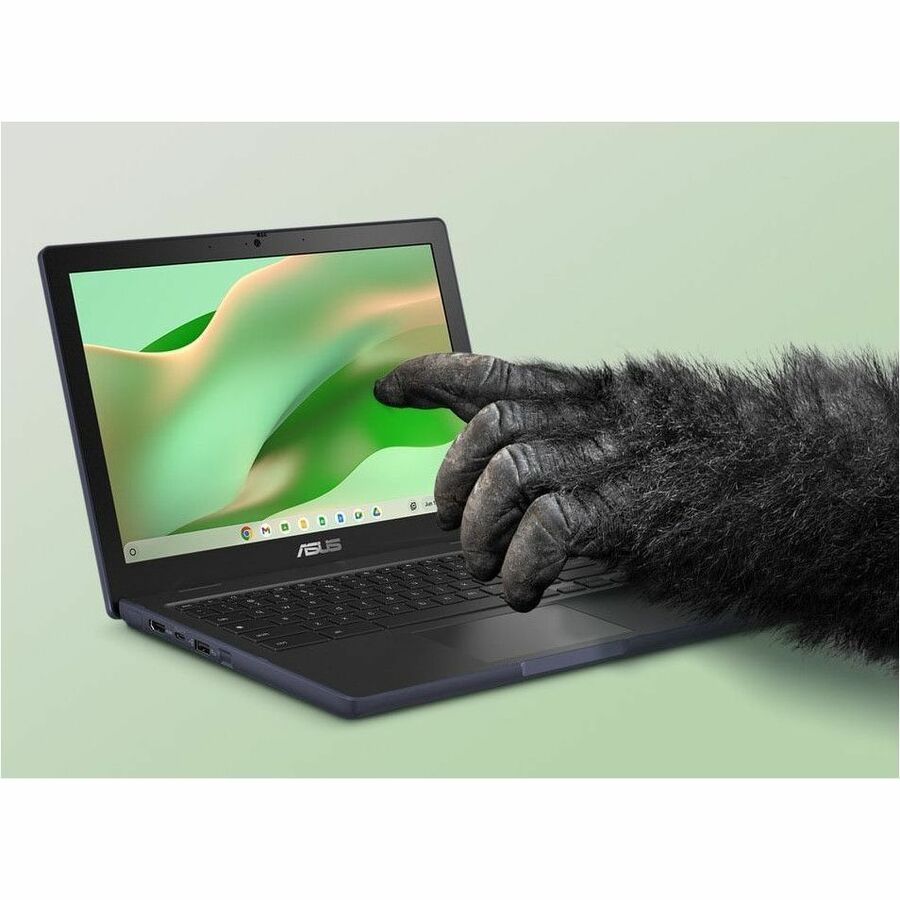 ASUS Chromebook CR1204CTA-YZ84 in grey with 12.2-inch WUXGA display, Intel N150, 8 GB memory, and 64 GB storage — alternate view 1
