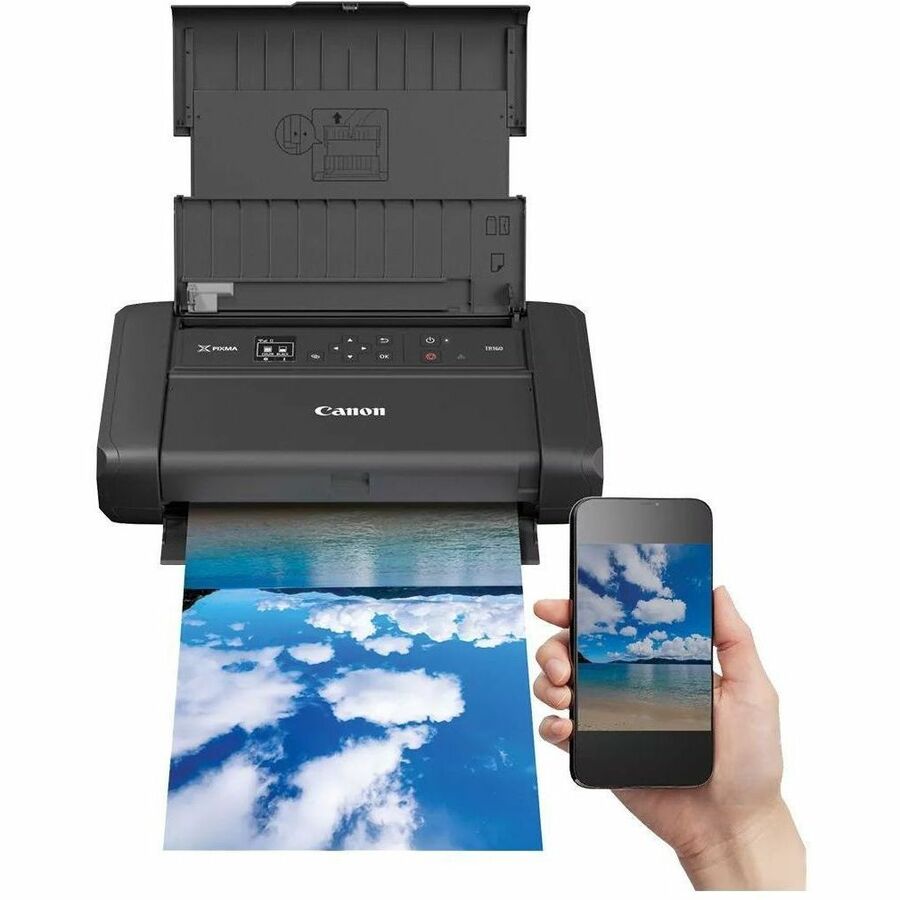 Canon PIXMA TR160 Portable Wired/Wireless Inkjet Printer - Color