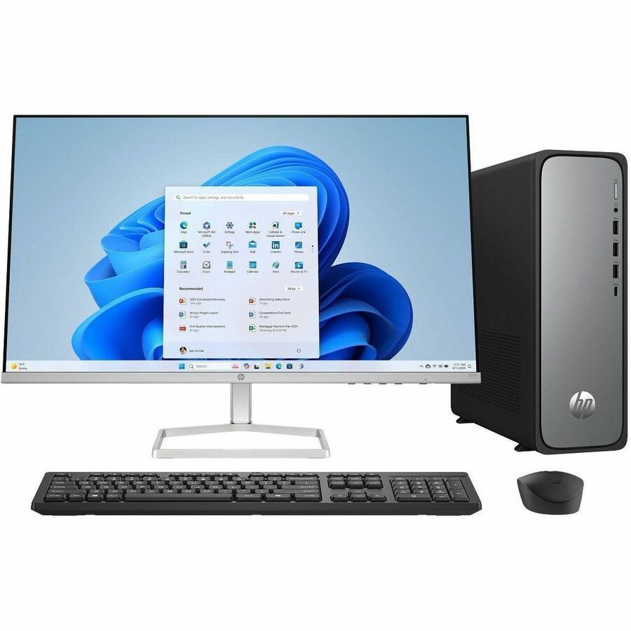 HP - Ordinateur de bureau OmniDesk s03-0000i S03-0039 - Intel Core i3 14e g&eacute;n&eacute;ration i3-14100 - 8 Go - 512 Go ...