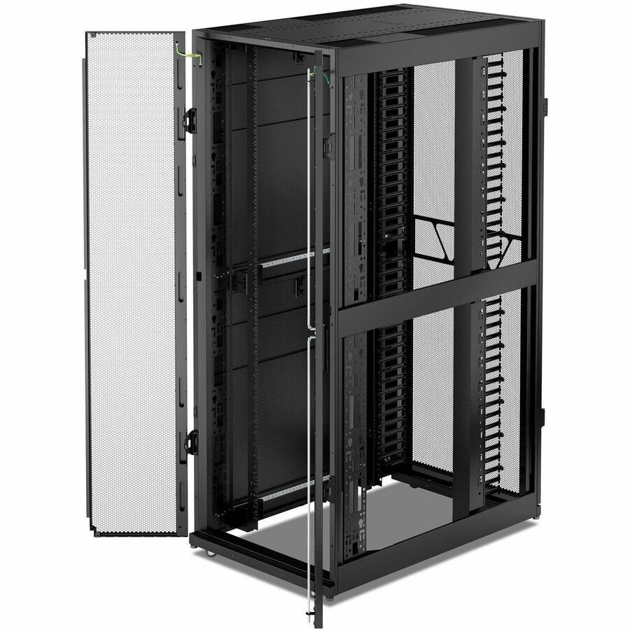 APC NetShelter SX Networking Enclosure, 42U, 1991H x 750W x 1200D mm, w/ Sides, Black [TAA]