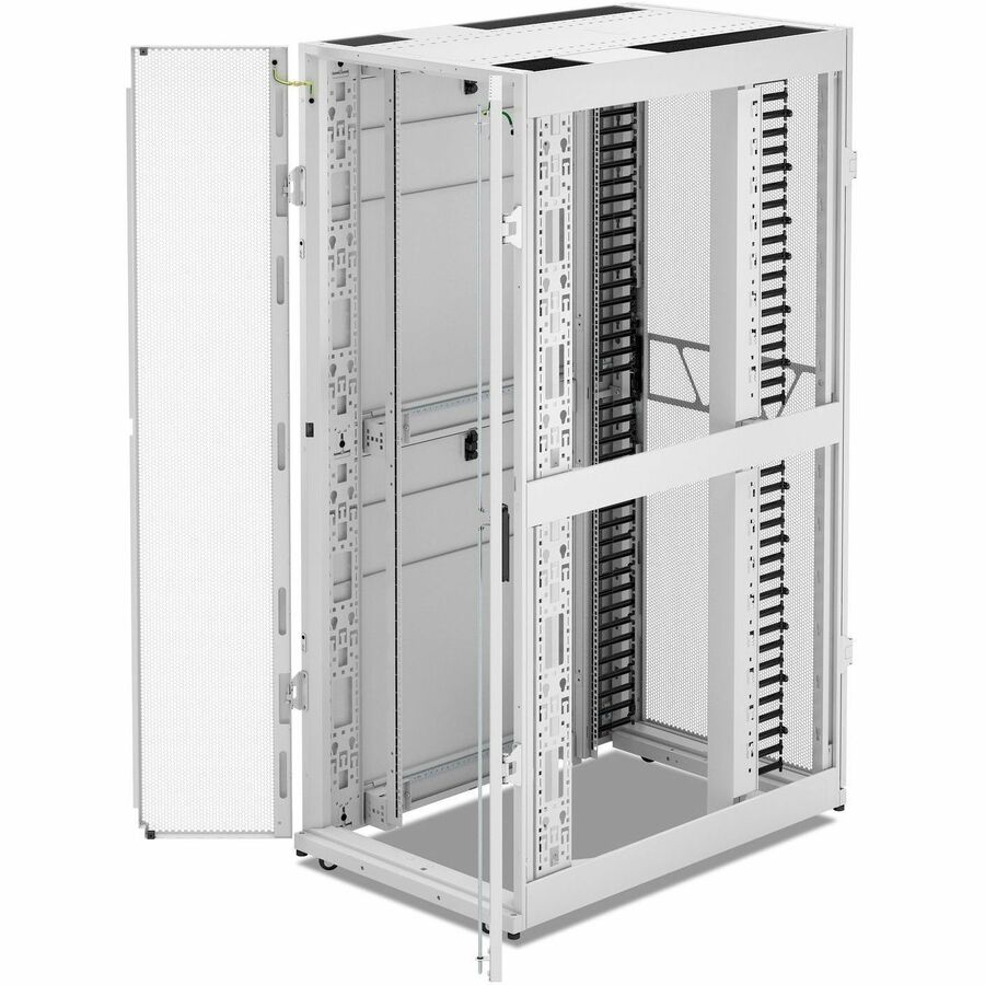 APC NetShelter SX Networking Enclosure, 42U, 1991H x 750W x 1200D mm, w/ Sides, White [TAA]