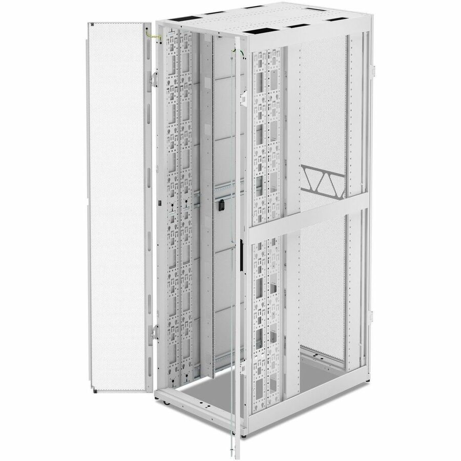 APC NetShelter SX Server Rack Gen 2, 52U, 2436H x 800W x 1200D mm, w/ Sides, White [TAA]