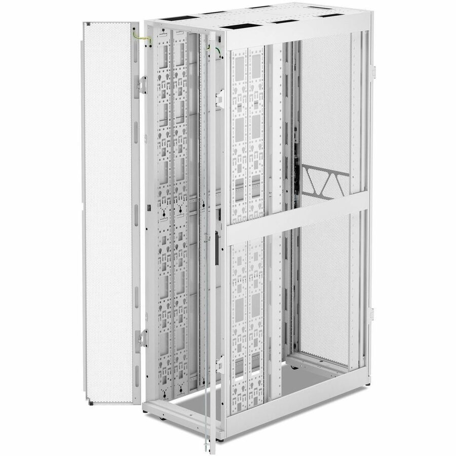 APC NetShelter SX Server Rack Gen 2, 45U, 2124H x 600W x 1200D mm, w/ Sides, White [TAA]