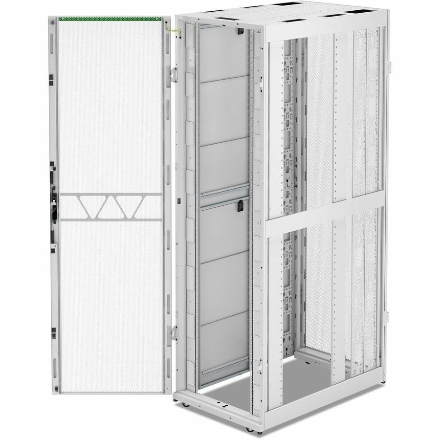 APC NetShelter SX Server Rack Gen 2, 52U, 2436H x 750W x 1200D mm, w/ Sides, White [TAA]