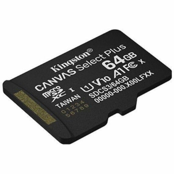 64GB MICSDXC CANVAS SELECT PLUS GEN3 100R A1 SINGLE PACK W/O ADP