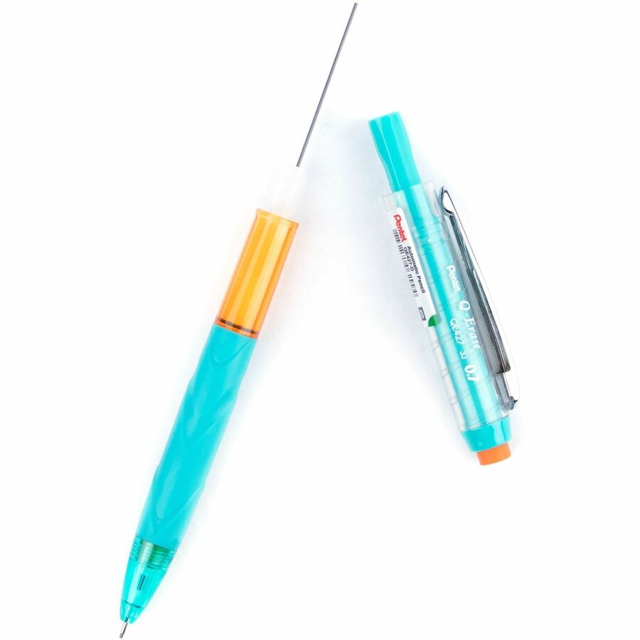 Pentel Q-ERASE Mechanical Pencil, 0.7mm Green Barrel
