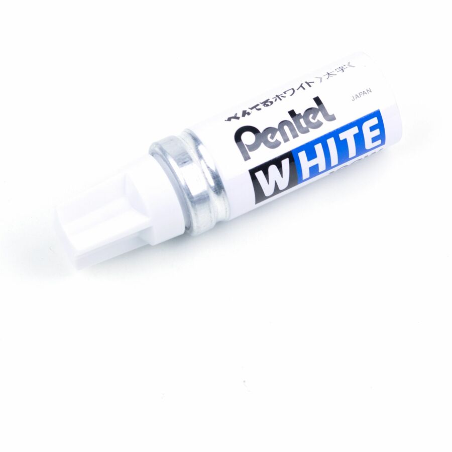 Pentel White Permanent Marker, Broad Point (6.6mm)