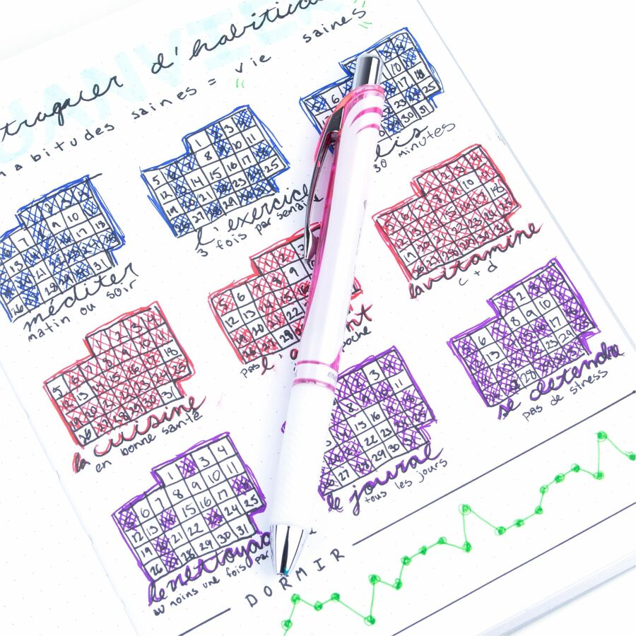 Pentel - Stylo &#224; bille roulante Pearl