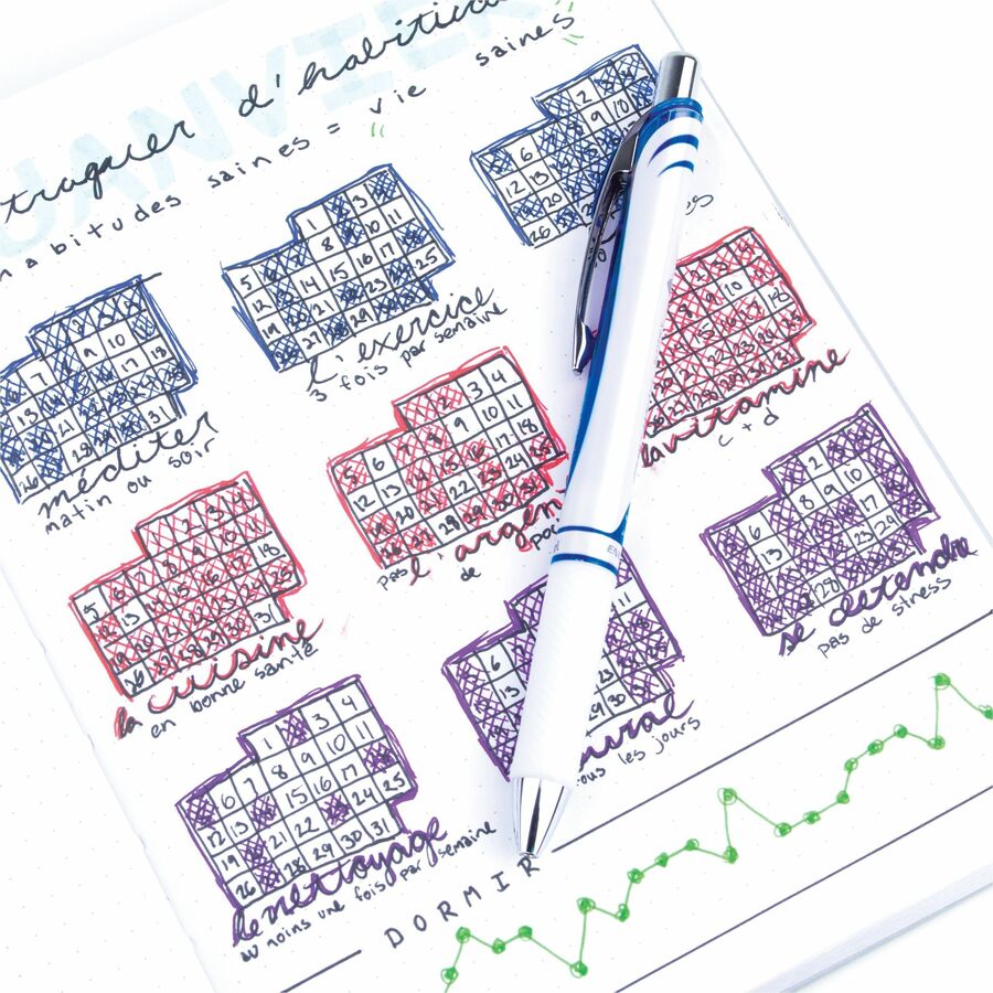 Pentel - Stylo &#224; bille roulante Pearl