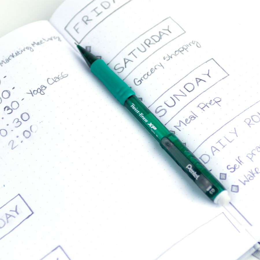 Pentel Twist-Erase Express Mechanical Pencil (0.5mm) Green Barrel