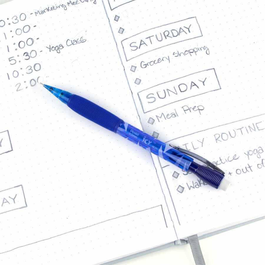 Pentel Icy Mechanical Pencil (0.5mm), Blue Barrel