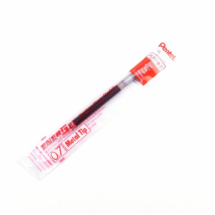 Gel Ink Refills for Pentel EnerGel Gel Roller Pens (BL57, BL77, BL407, BL107, BL117, BL2007, K600, K611, BL437), 0.7mm, Red Ink