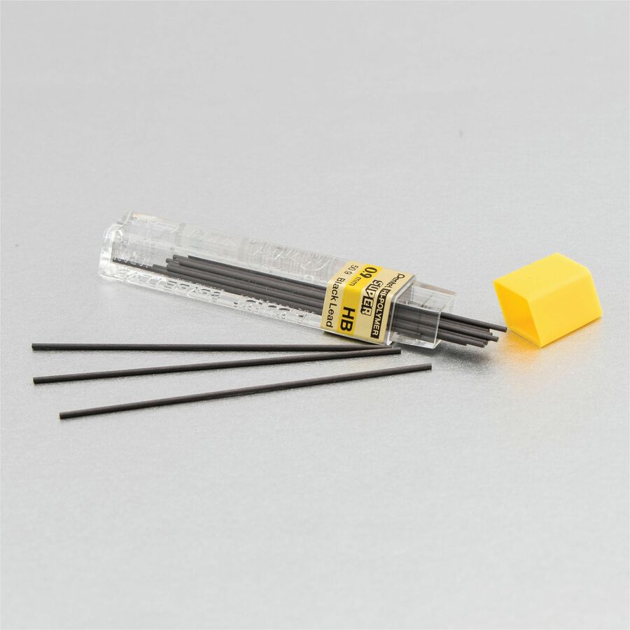 Pentel Super Hi-Polymer Lead Refills for Mechanical Pencils, 15 Leads Per Tube, HB Grade, Standard Lead for Everyday Use, 0.9mm Bold Point