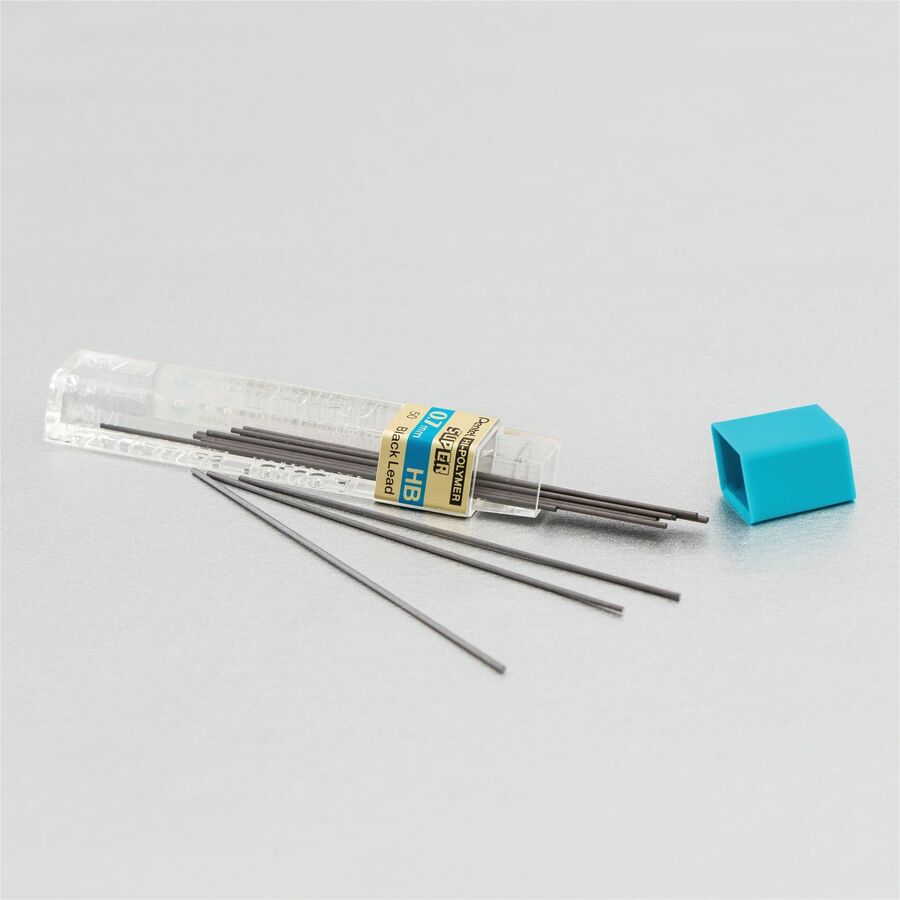 Pentel Super Hi-Polymer Lead Refills for Mechanical Pencils, 12 Leads Per Tube, HB Grade, Standard Lead for Everyday Use, 0.7mm Medium Point, 50-HB