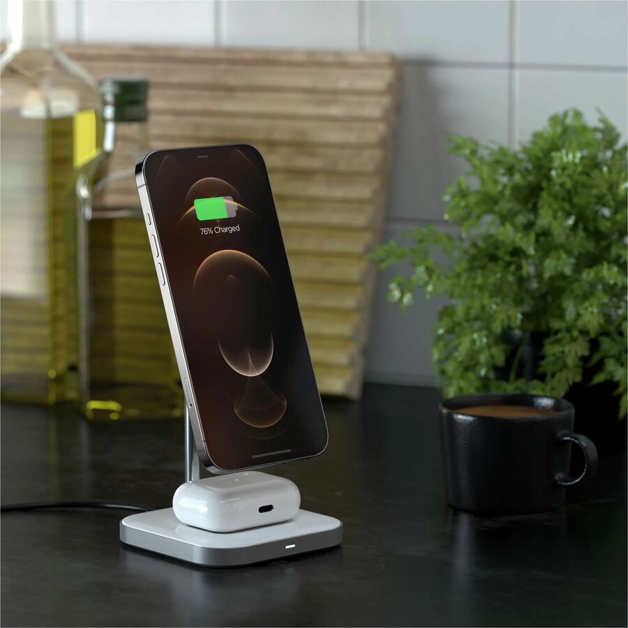 Satechi Aluminum 2-in-1 Magnetic Wireless Charging Stand