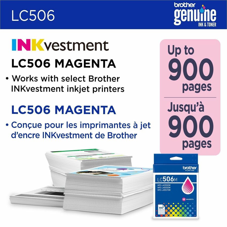 Brother Original Standard Yield Inkjet Ink Cartridge - Magenta - 1 Each - 900 Pages