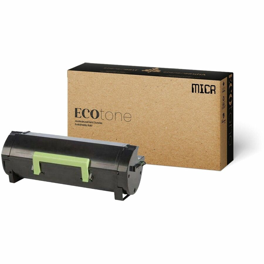 Ecotone Remanufactured MICR Laser Toner Cartridge - Alternative for Lexmark 56F1000 - Black - 1 Each