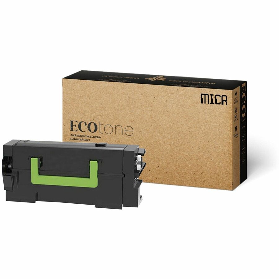 Ecotone Remanufactured MICR Laser Toner Cartridge - Alternative for Lexmark 58D1000 - Black - 1 Each