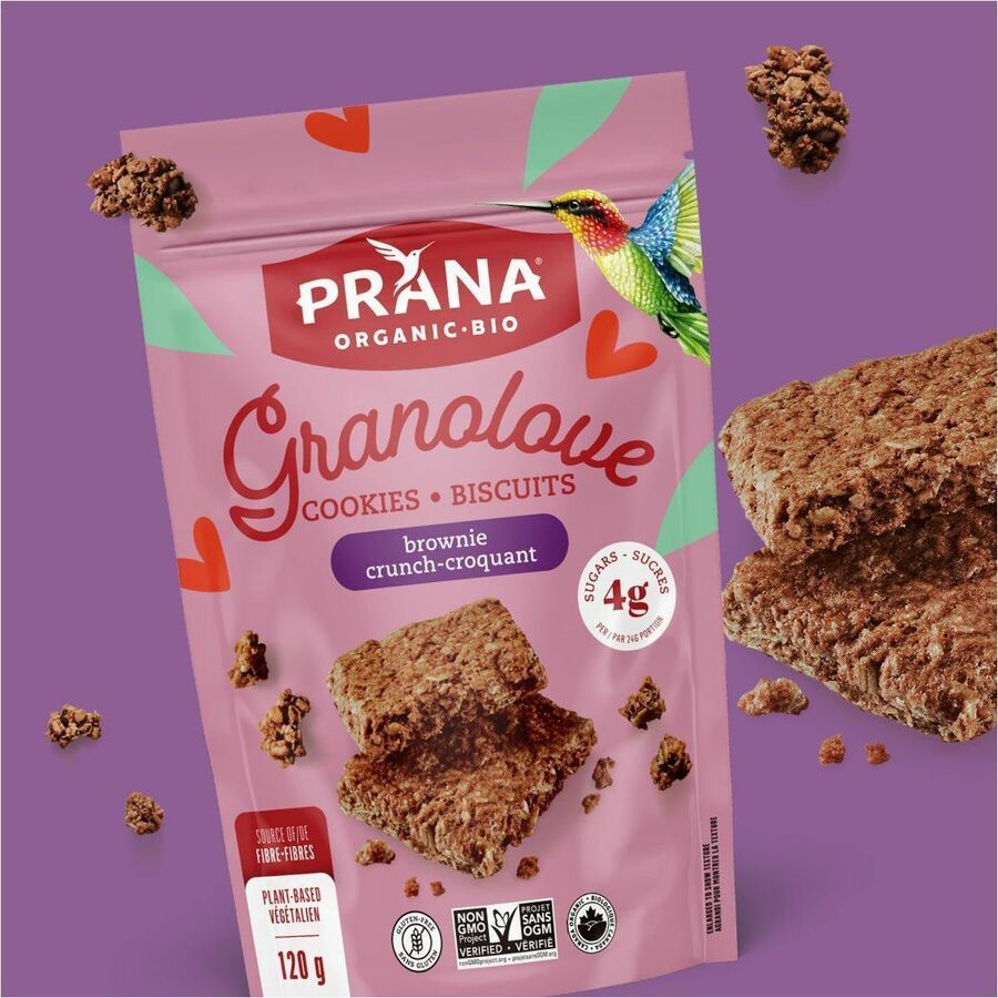 prana GRANOLOVE Organic Cookie squares - Brownie Crunch