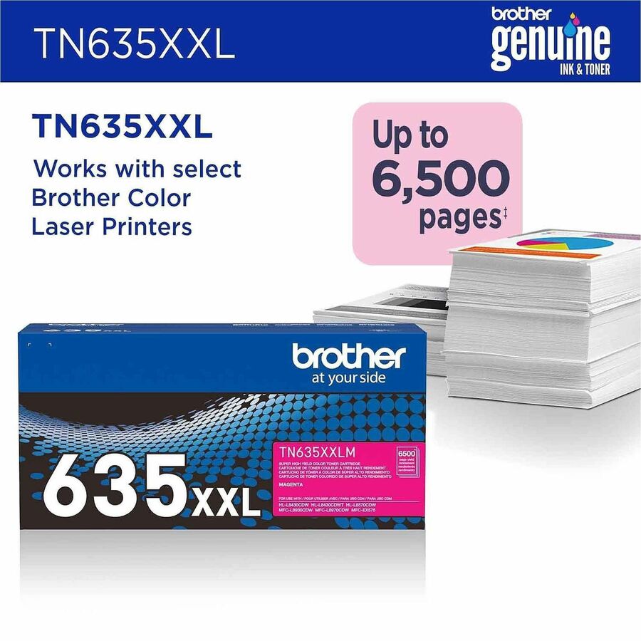 Brother Original Super High Yield Laser Toner Cartridge - Magenta - 1 Pack - 6500 pages