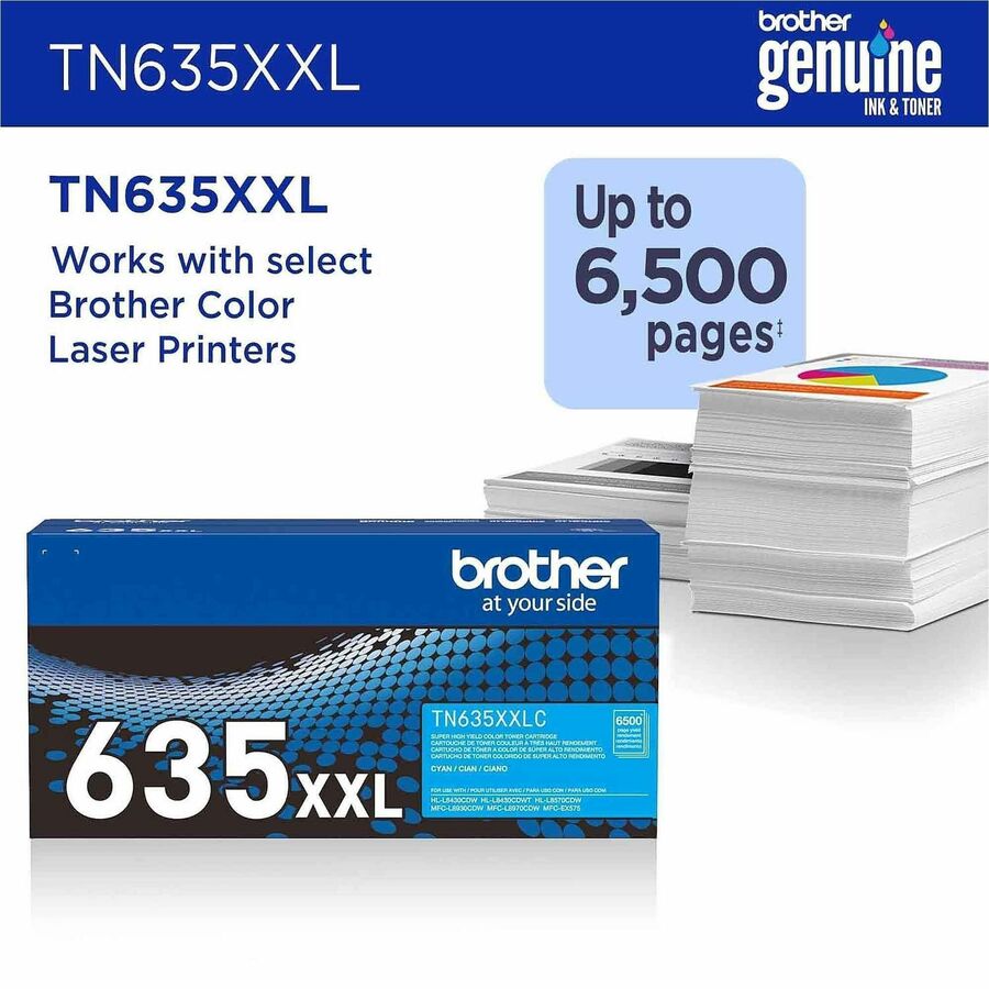 Brother Original Super High Yield Laser Toner Cartridge - Cyan - 1 Pack - 6500 pages