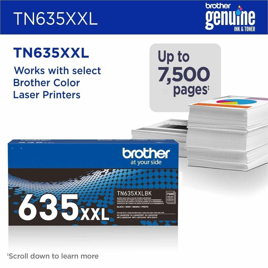 Brother Original Super High Yield Laser Toner Cartridge - Black Pack - 7,500 pages