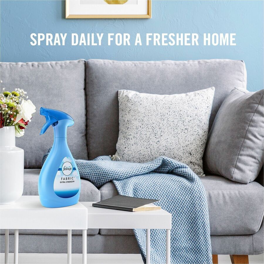 PGC08858CT - Extra-Strength Fabric Refresher Spray eliminates heavy odors that sneak their way into your fabrics. Easily replace pesky odors with long-lasting smells of a freshly cleaned home - even if you haven't cleaned. Use on hard-to-wash fabrics like carpets, furniture, upholstery, bedding, toys and more. Simply turn the nozzle, spray with sweeping motions to lightly mist your fabrics and let dry.