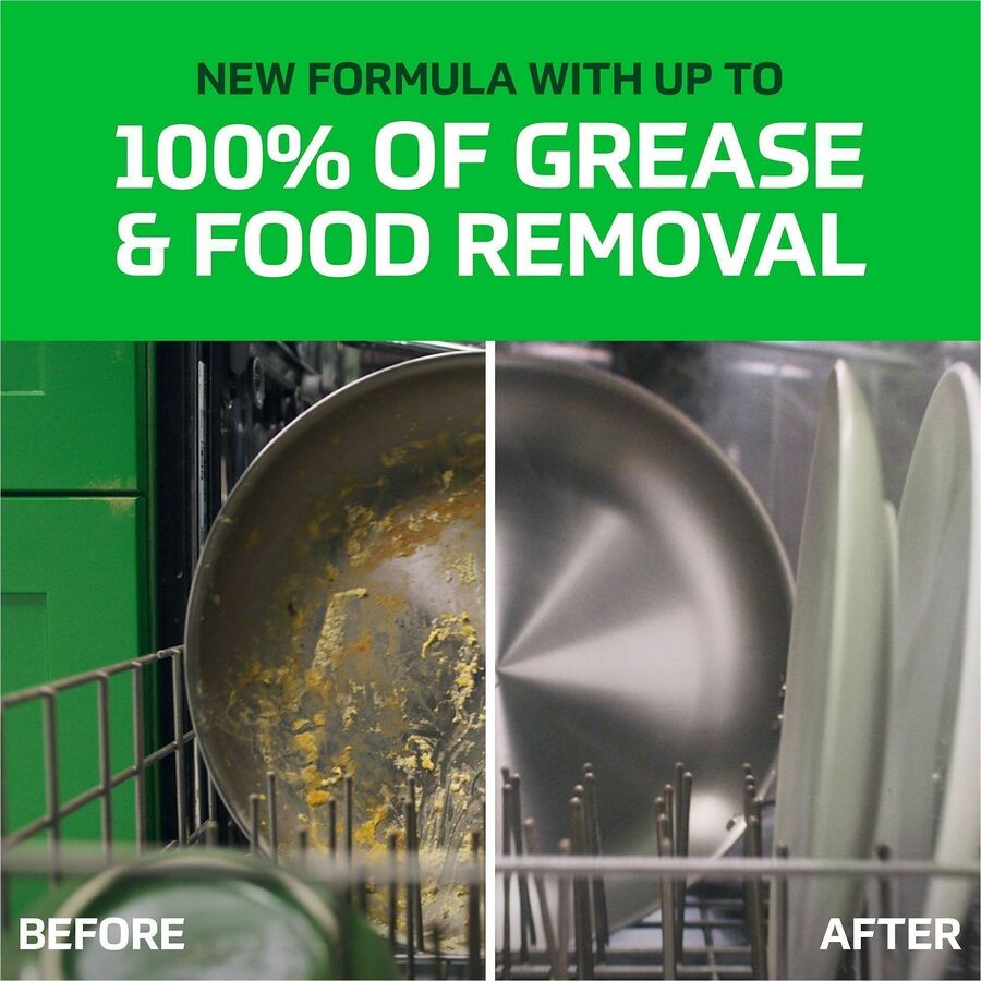 Cascade Platinum Plus ActionPacs - For Multipurpose - Fresh Scent - Recommended For: Residue Remover, Dried-on Food Remover, Grease Remover, Food Remover - Enzyme Activated - Purple - 47 / Pack