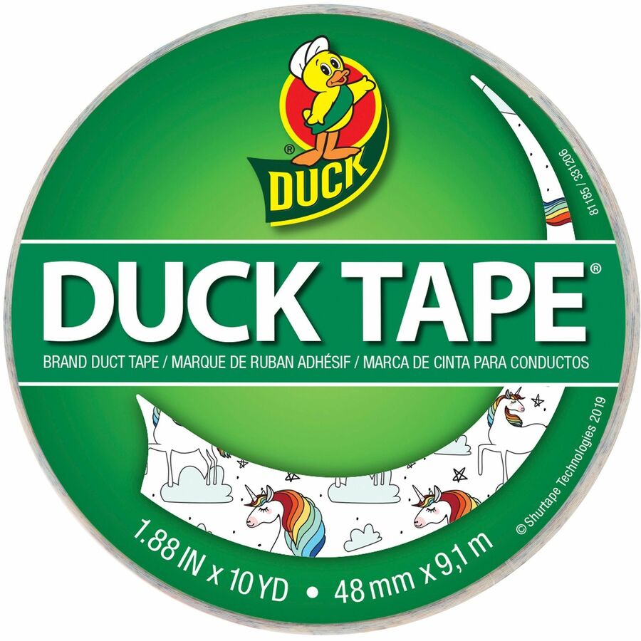 Duck Duct Tape - Whimsical Unicorns, 1.88 in. x 10 yd.