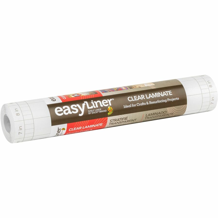 Duck EasyLiner Adhesive Laminate - Clear, 12 in. x 36 ft.