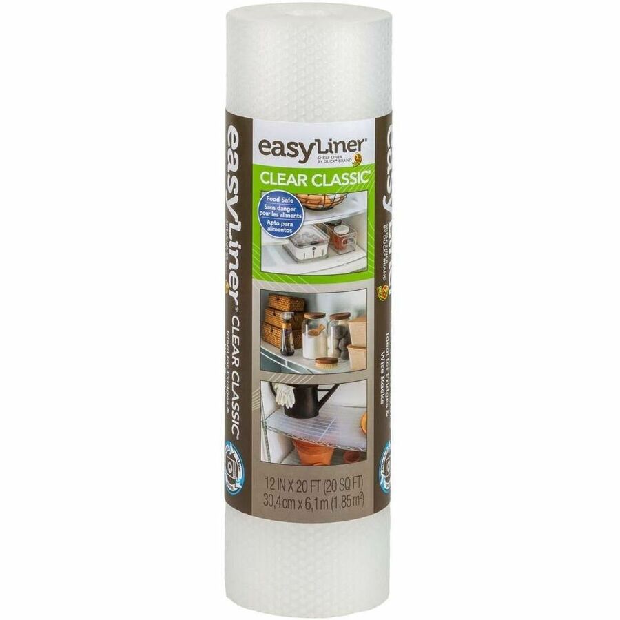 Duck EasyLiner Brand Shelf Liner - Clear, 12 in. x 20 ft.